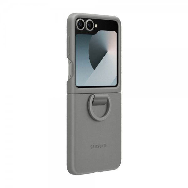 Samsung Original Galaxy Z Flip 6/Flip 7 FE Skal Silicone Case Grå