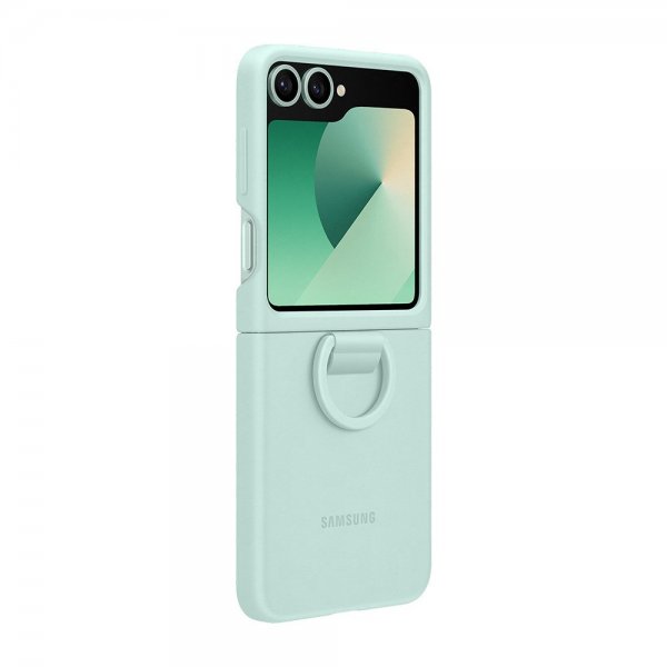 Samsung Original Galaxy Z Flip 6/Flip 7 FE Skal Silicone Case Mint