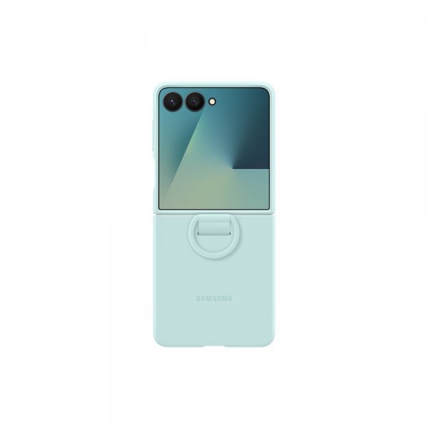 Samsung Original Galaxy Z Flip 7 Skal Ring Case Silicone Mint