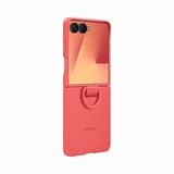 Samsung Original Galaxy Z Flip 7 Skal Ring Case Silicone Röd