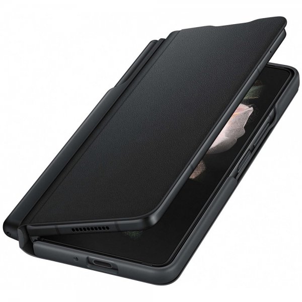 Samsung Original Galaxy Z Fold3 Fodral Flip Cover with Pen Svart