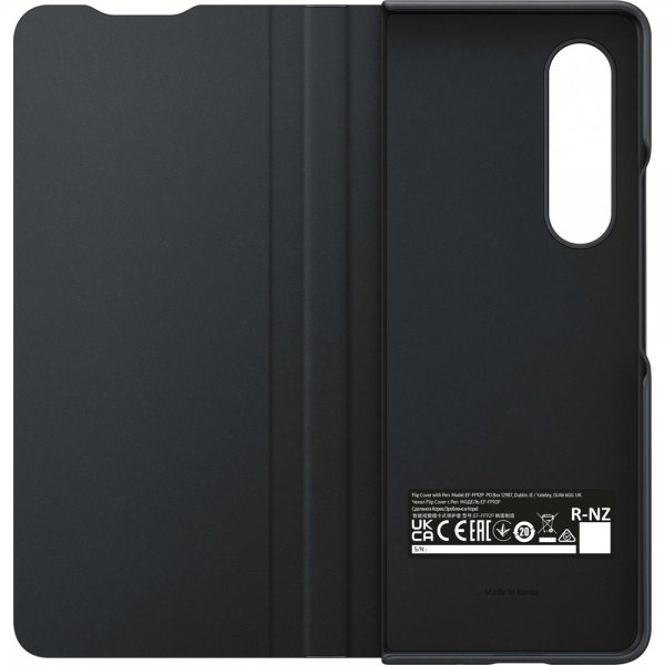 Samsung Original Galaxy Z Fold3 Fodral Flip Cover with Pen Svart