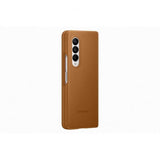 Samsung Original Galaxy Z Fold3 Skal Leather Cover Camel