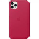 Apple Original iPhone 11 Pro Max Fodral Leather Folio Raspberry