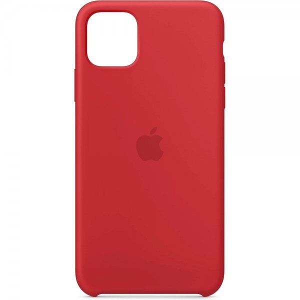 Apple Original iPhone 11 Pro Max Skal Silicone Case Röd