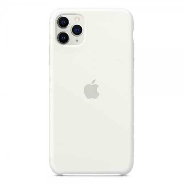 Apple Original iPhone 11 Pro Max Skal Silicone Case Vit