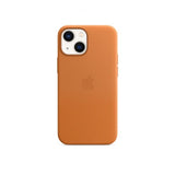 Apple Original iPhone 13 Mini Skal Leather Case MagSafe Gyllenbrun