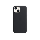 Apple Original iPhone 13 Mini Skal Leather Case MagSafe Midnatt