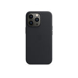 Apple Original iPhone 13 Pro Max Skal Leather Case MagSafe Midnatt