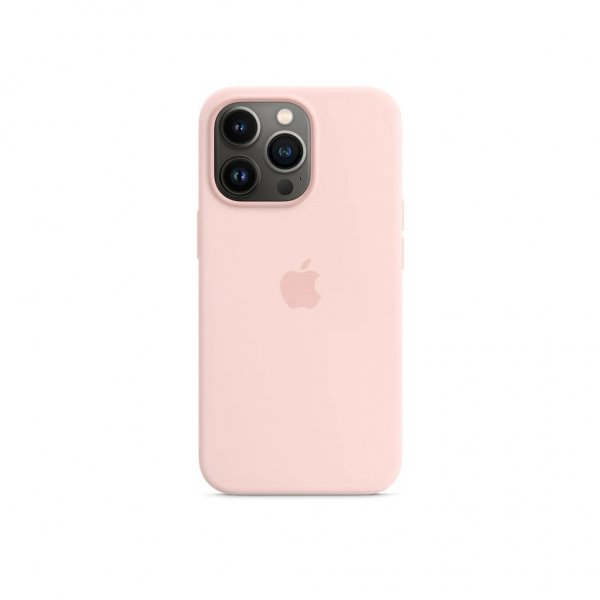 Apple Original iPhone 13 Pro Skal Silicone Case MagSafe Kritrosa