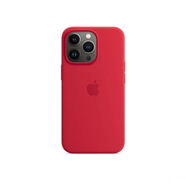 Apple Original iPhone 13 Pro Skal Silicone Case MagSafe Röd