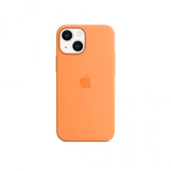Apple Original iPhone 13 Skal Silicone Case MagSafe Höstgul
