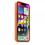 Apple Original iPhone 14 Plus Skal Leather Case MagSafe Orange