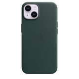 Apple Original iPhone 14 Plus Skal Leather Case MagSafe Skogsgrön