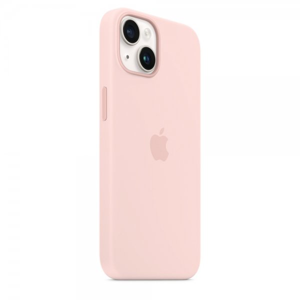 Apple Original iPhone 14 Plus Skal Silicone Case MagSafe Kritrosa