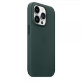 Apple Original iPhone 14 Pro Max Skal Leather Case MagSafe Skogsgrön