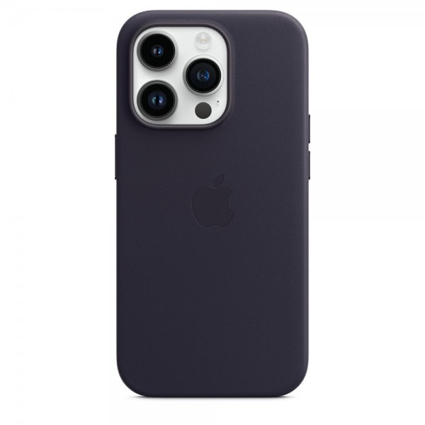 Apple Original iPhone 14 Pro Max Skal Leather Case MagSafe Ink