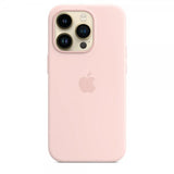 Apple Original iPhone 14 Pro Max Skal Silicone Case MagSafe Kritrosa