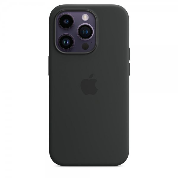 Apple Original iPhone 14 Pro Max Skal Silicone Case MagSafe Midnatt