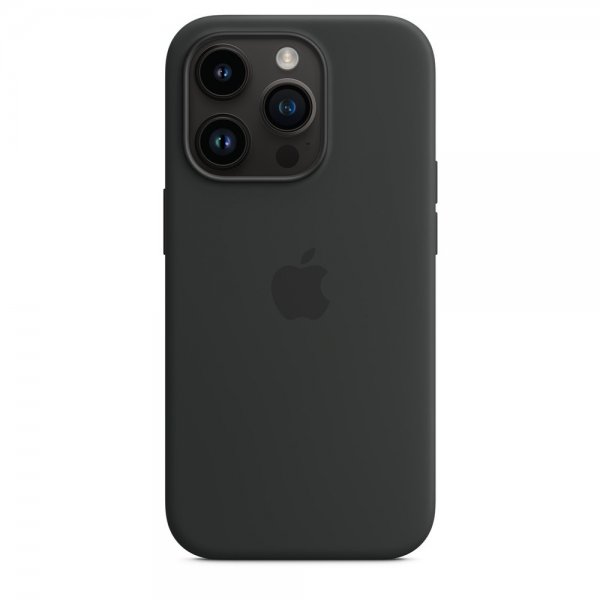 Apple Original iPhone 14 Pro Max Skal Silicone Case MagSafe Midnatt