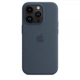 Apple Original iPhone 14 Pro Max Skal Silicone Case MagSafe Storm Blue