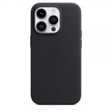 Apple Original iPhone 14 Pro Skal Leather Case MagSafe Midnatt