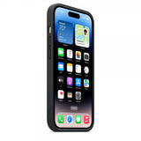 Apple Original iPhone 14 Pro Skal Leather Case MagSafe Midnatt