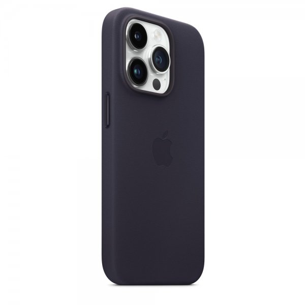 Apple Original iPhone 14 Pro Skal Leather Case MagSafe Ink