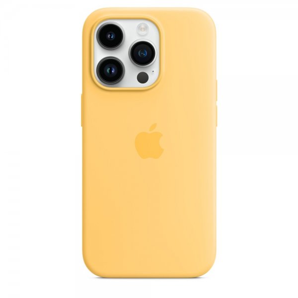 Apple Original iPhone 14 Pro Skal Silicone Case MagSafe Solsken