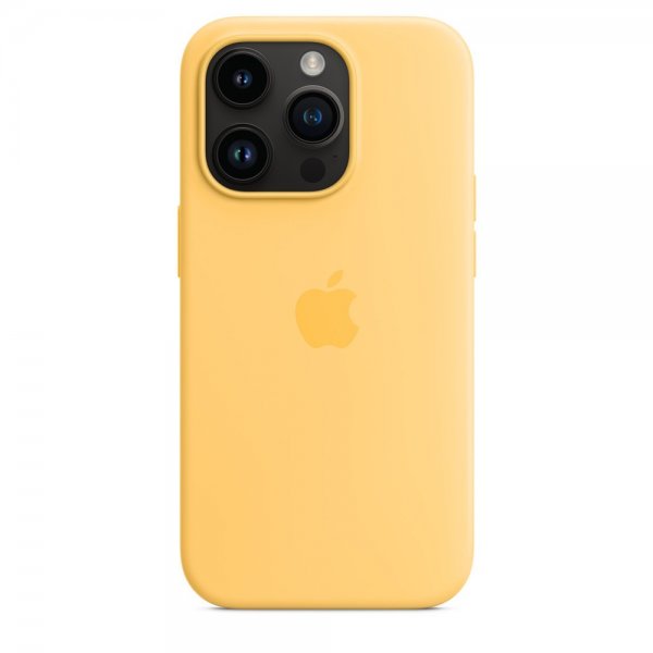 Apple Original iPhone 14 Pro Skal Silicone Case MagSafe Solsken