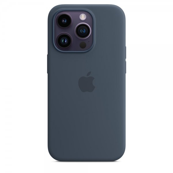 Apple Original iPhone 14 Pro Skal Silicone Case MagSafe Stormblå