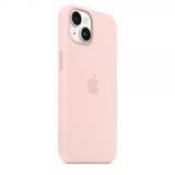 Apple Original iPhone 14 Skal Silicone Case MagSafe Kritrosa