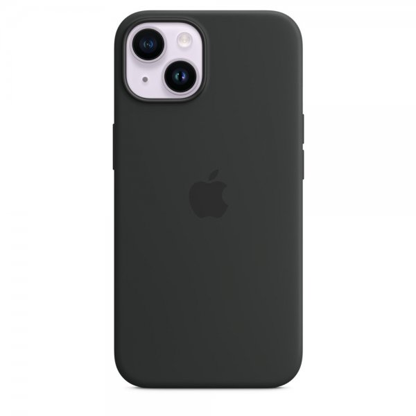 Apple Original iPhone 14 Skal Silicone Case MagSafe Midnatt
