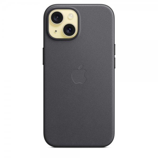 Apple Original iPhone 15 Plus Skal FineWoven MagSafe Svart