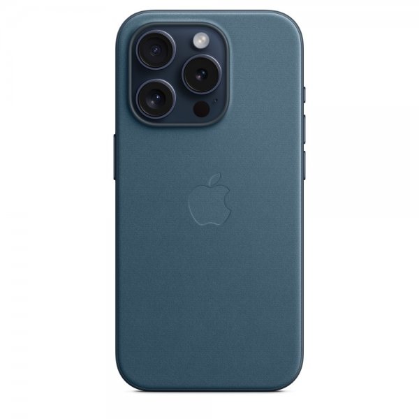 Apple Original iPhone 15 Pro Skal FineWoven MagSafe Stillahavsblå