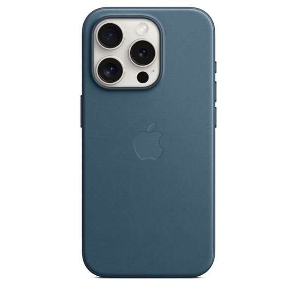 Apple Original iPhone 15 Pro Skal FineWoven MagSafe Stillahavsblå