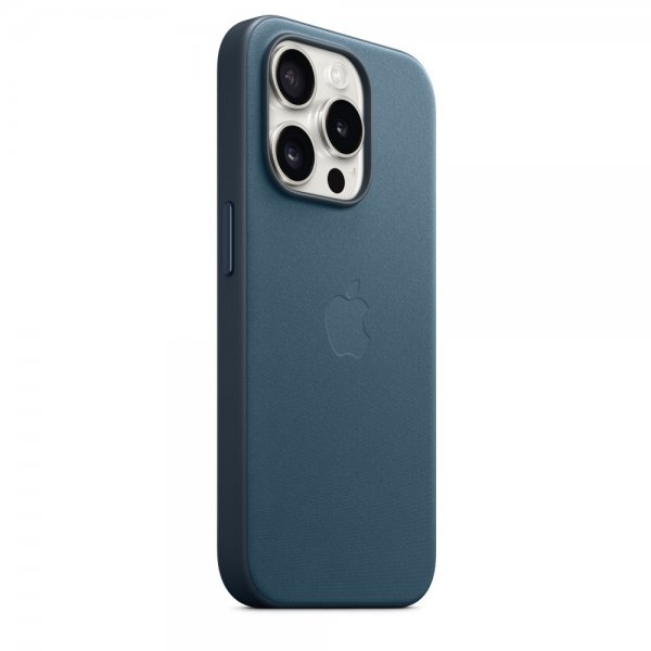 Apple Original iPhone 15 Pro Skal FineWoven MagSafe Stillahavsblå