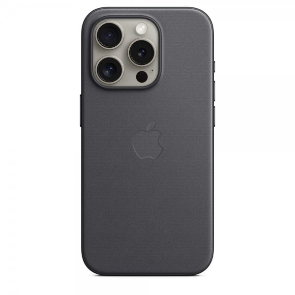 Apple Original iPhone 15 Pro Skal FineWoven MagSafe Svart