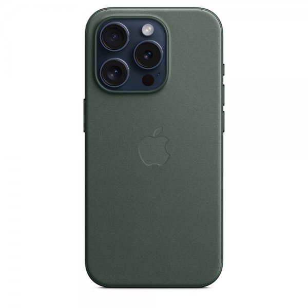 Apple Original iPhone 15 Pro Skal FineWoven MagSafe Vintergrön