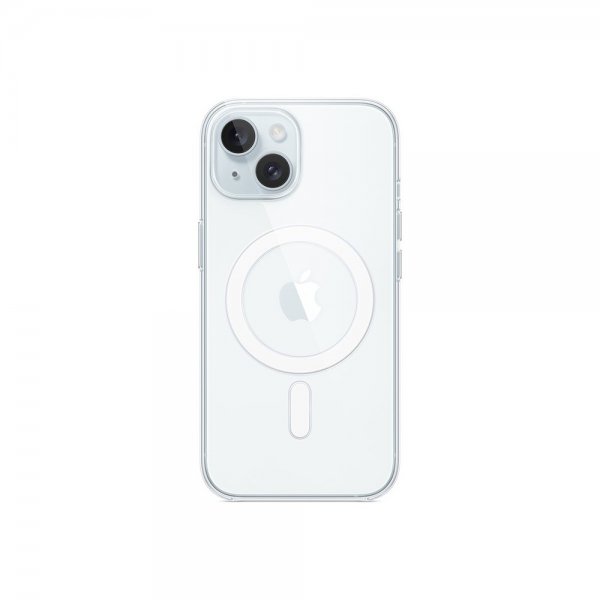 Apple Original iPhone 15 Skal Clear Case MagSafe Transparent