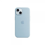 Apple Original iPhone 15 Skal Silicone Case MagSafe Light Blue