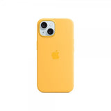 Apple Original iPhone 15 Skal Silicone Case MagSafe Sunshine