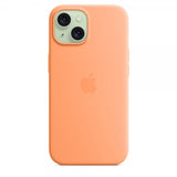 Apple Original iPhone 15 Skal Silikon MagSafe Apelsinsorbet