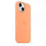 Apple Original iPhone 15 Skal Silikon MagSafe Apelsinsorbet