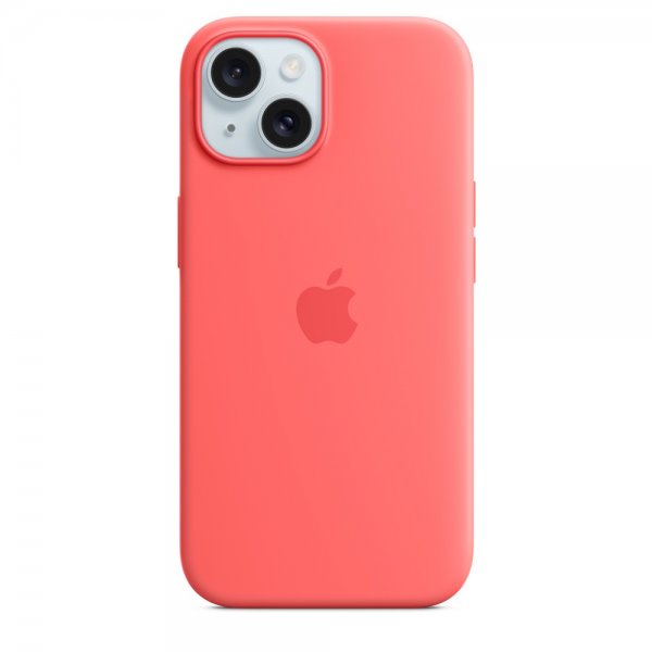 Apple Original iPhone 15 Skal Silikon MagSafe Guava