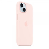Apple Original iPhone 15 Skal Silikon MagSafe Ljusrosa
