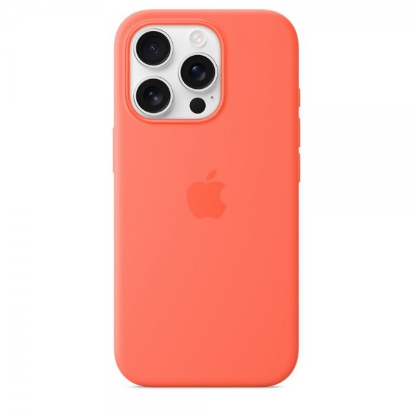 Apple Original iPhone 16 Pro Skal Silicone Case MagSafe Tangerine