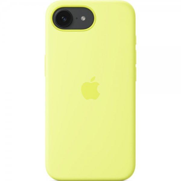 Apple Original iPhone 16e Skal Silicone Case Neon Yellow