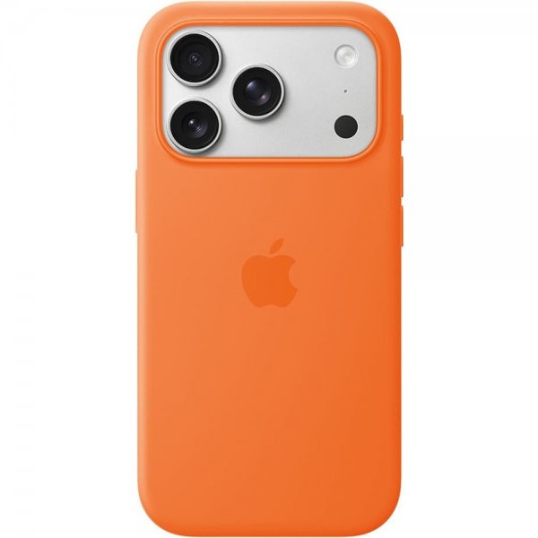 Apple Original iPhone 17 Pro Max Skal Silicone Case MagSafe Orange