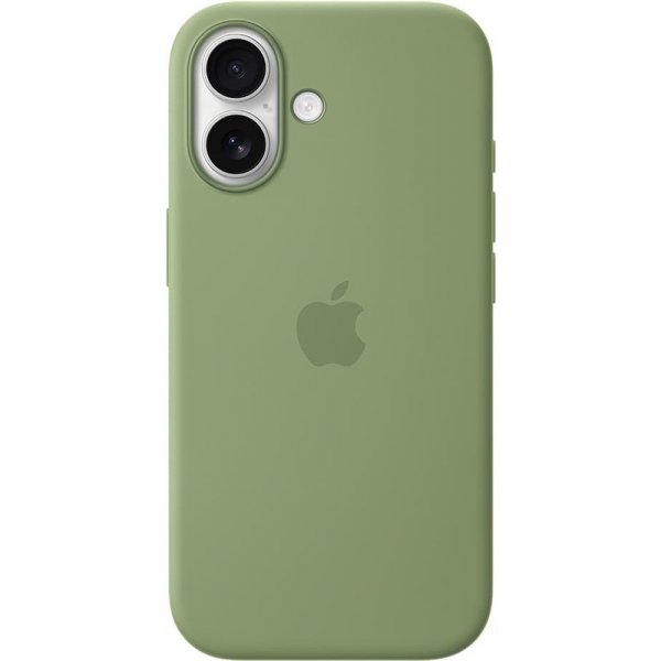 Apple Original iPhone 17 Skal Silicone Case MagSafe Light Moss
